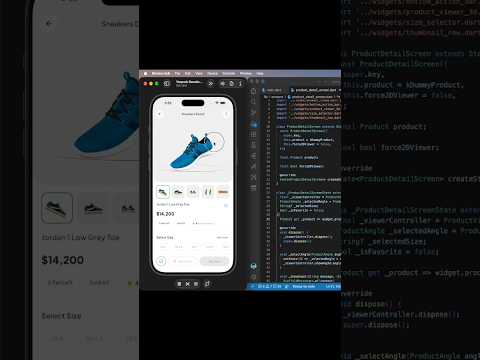 360° Rotating 3D Shoe in Flutter preview